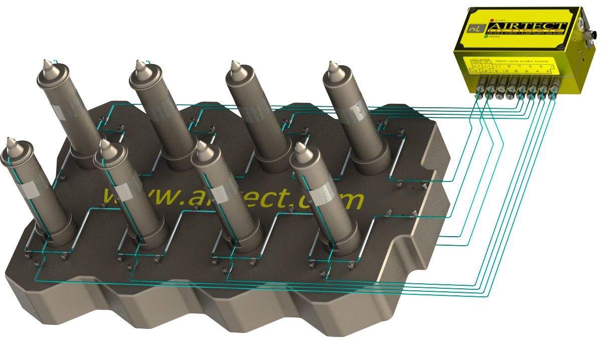 Leak points cannot be detected in 64�96 cavity mold cavities
